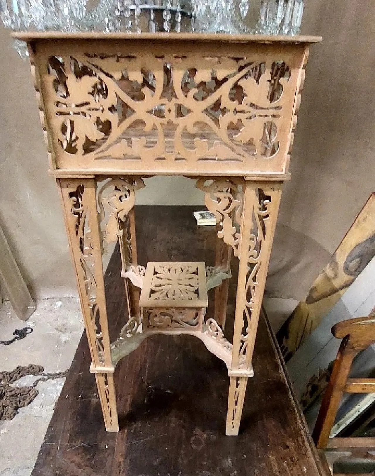 Lavoro in legno traforato di Carlo Amati, primo '900 4