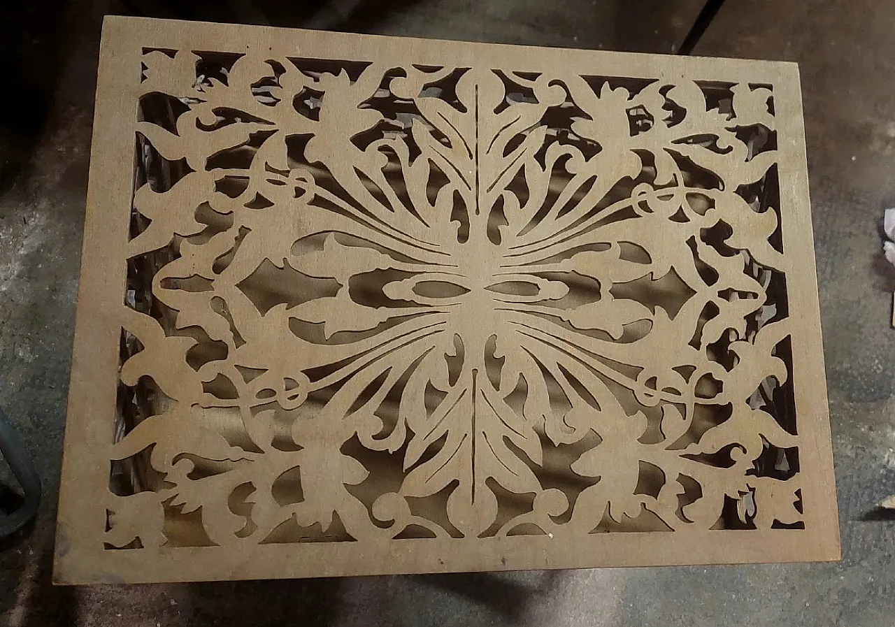 Lavoro in legno traforato di Carlo Amati, primo '900 8