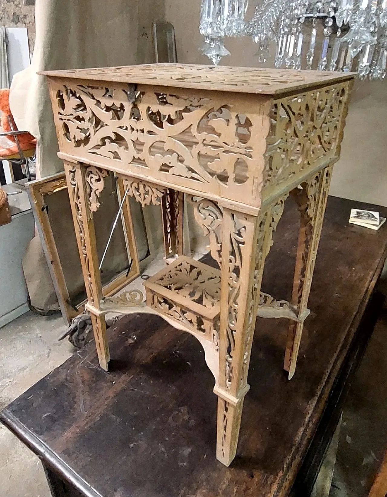 Lavoro in legno traforato di Carlo Amati, primo '900 9