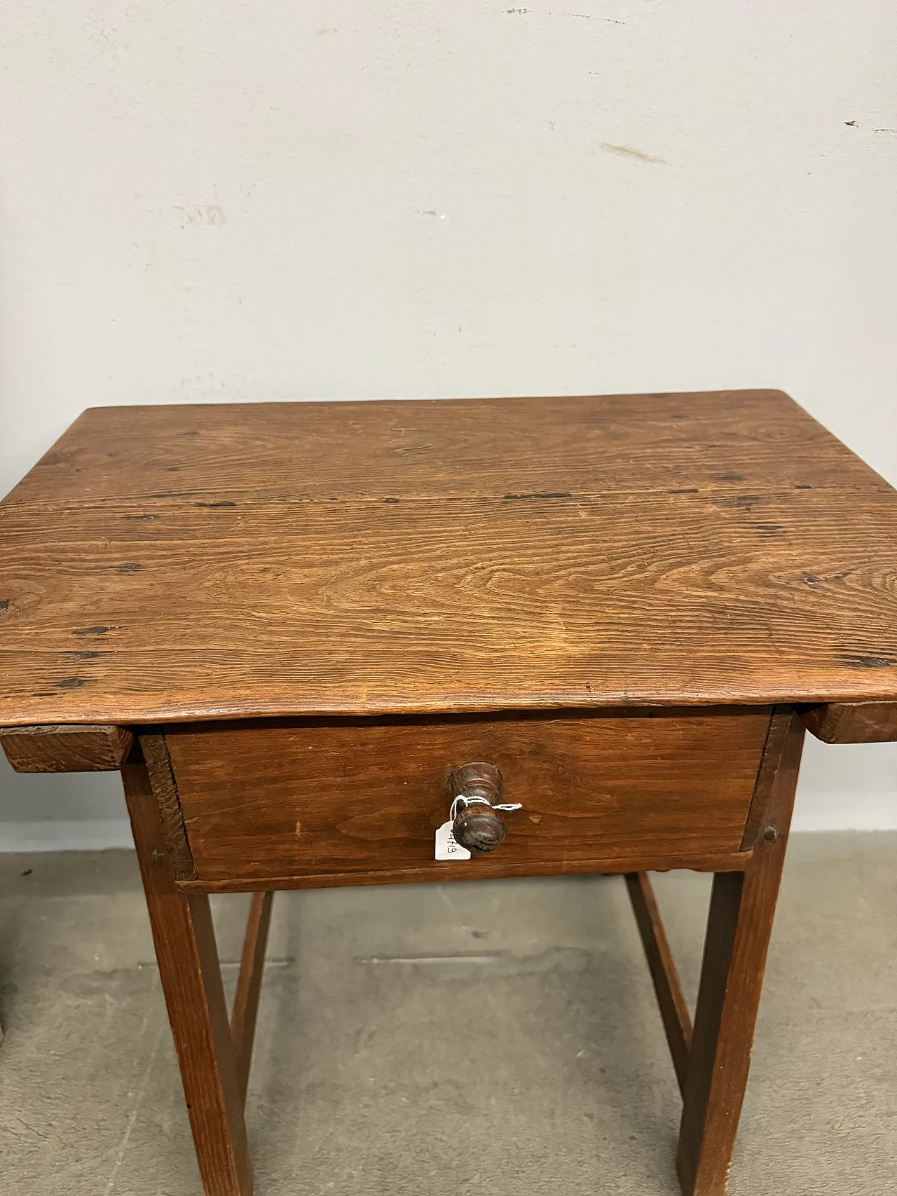 Tavolino basso a capretta, arte povera toscana, '900 6