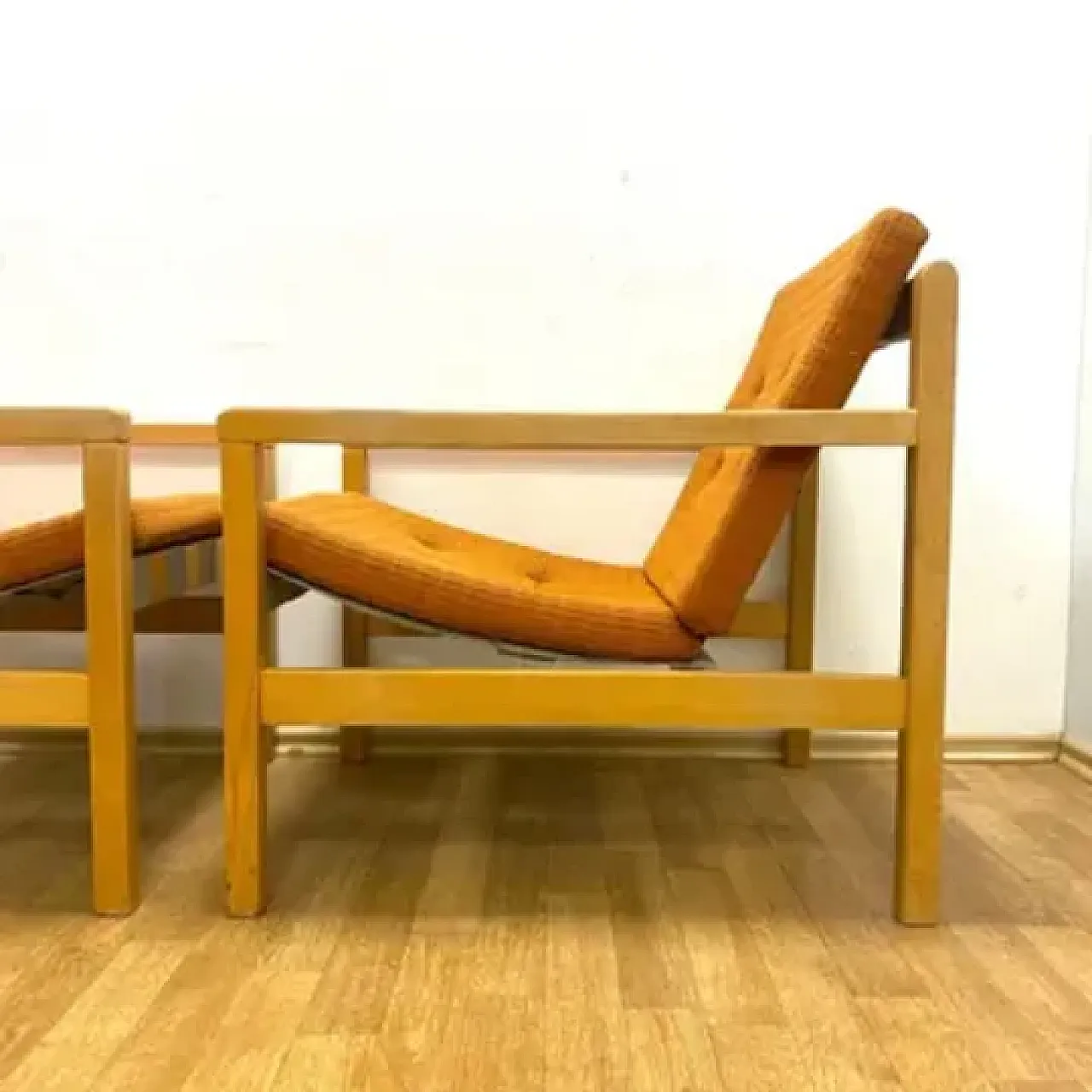 Pair of retro armchairs by Hikor, 1960s 4