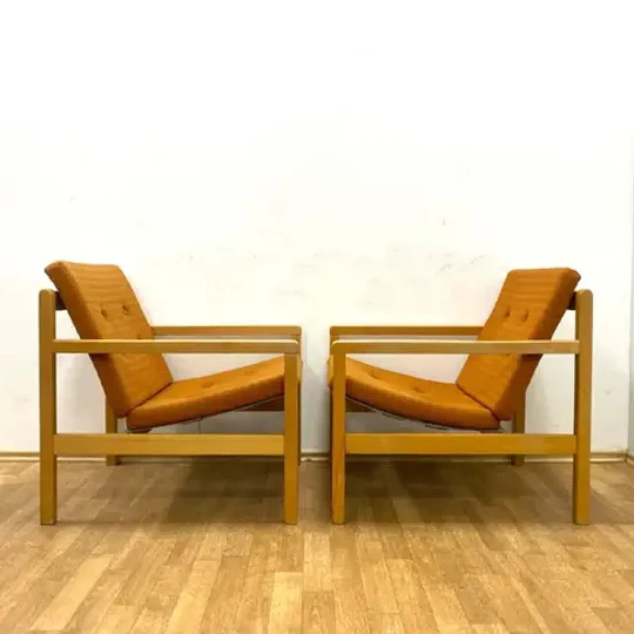 Pair of retro armchairs by Hikor, 1960s 6