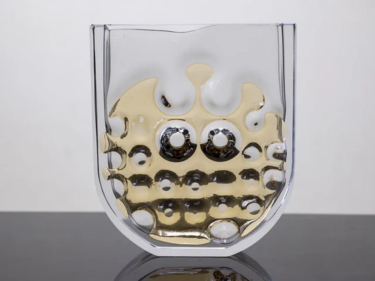 Large cut-glass vase by Ladislav Oliva, Exbor, 1970s 6