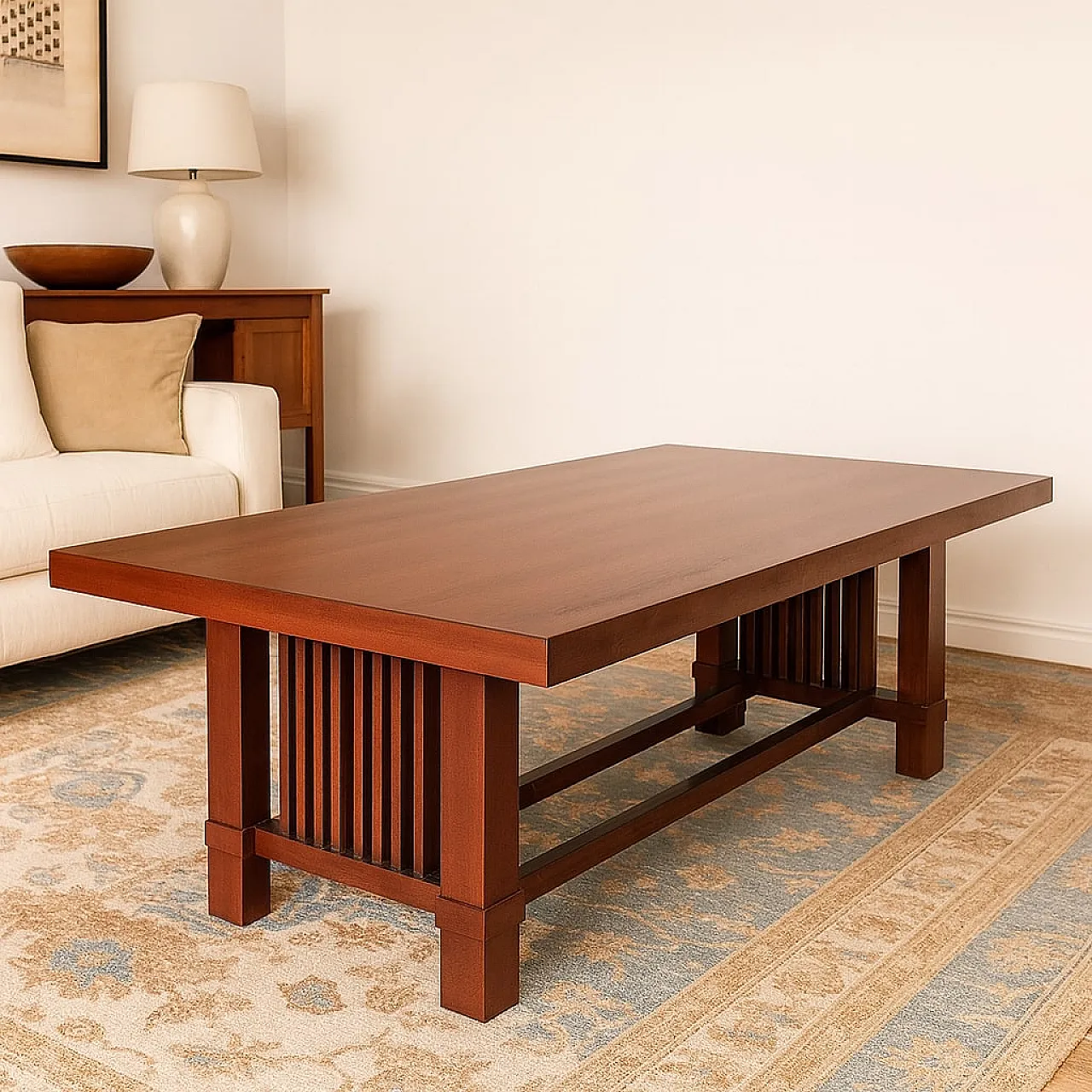 Tavolo Taliesin di Frank Lloyd Wright per Cassina, 1989 2