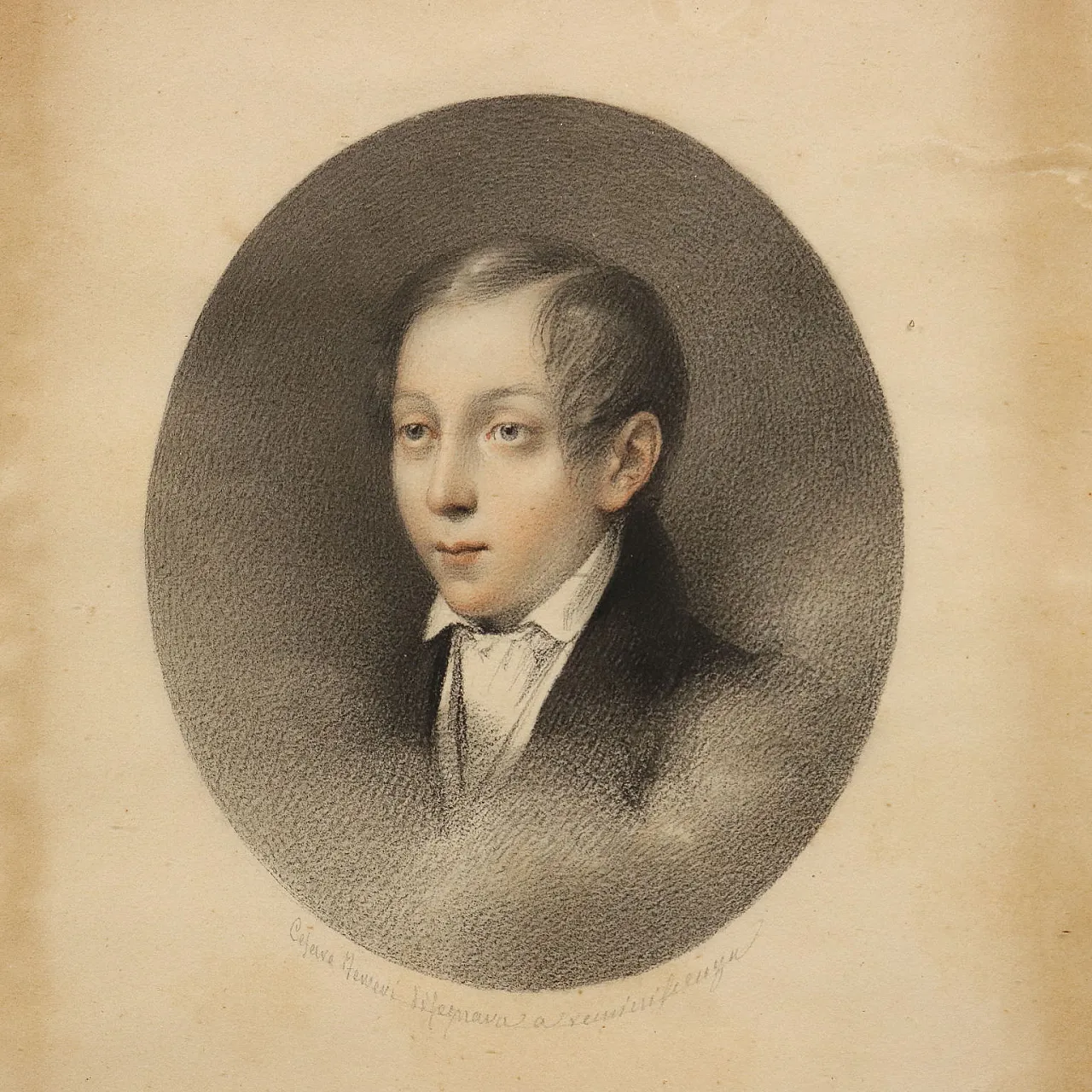 Cesari Ferreri, coppia di ritratti, pastelli su carta, '800 4