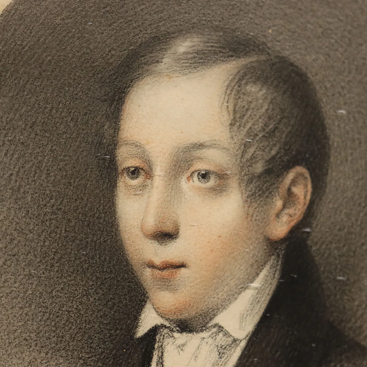 Cesari Ferreri, coppia di ritratti, pastelli su carta, '800 7