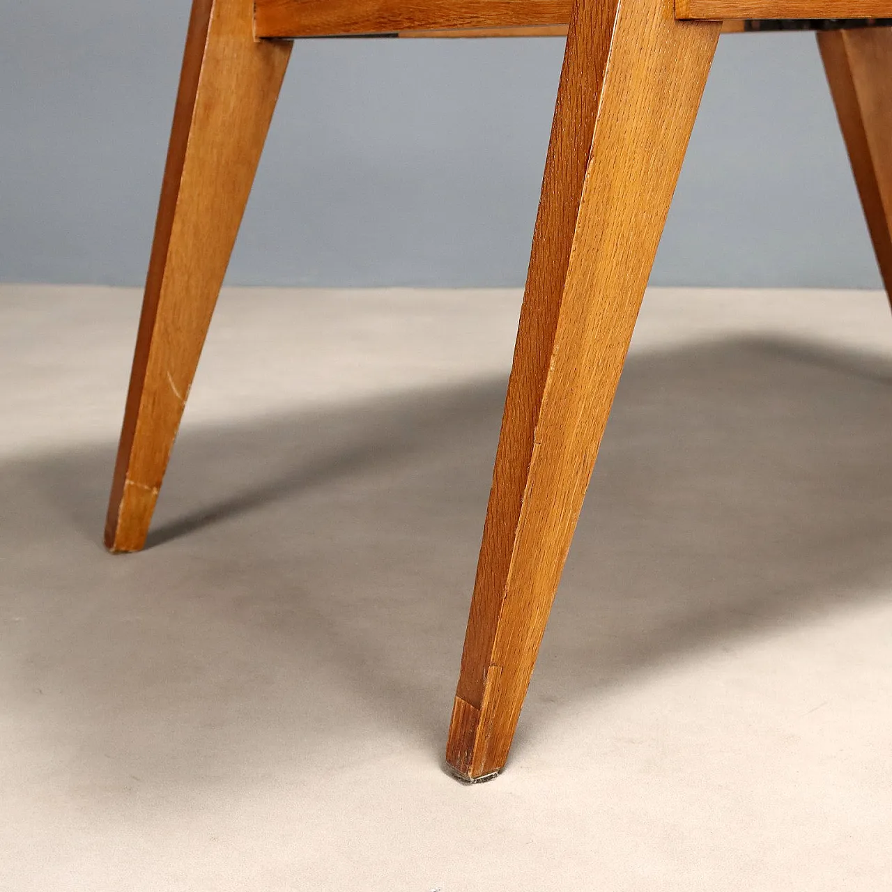 Oak veneer coffee table, 20th century 6