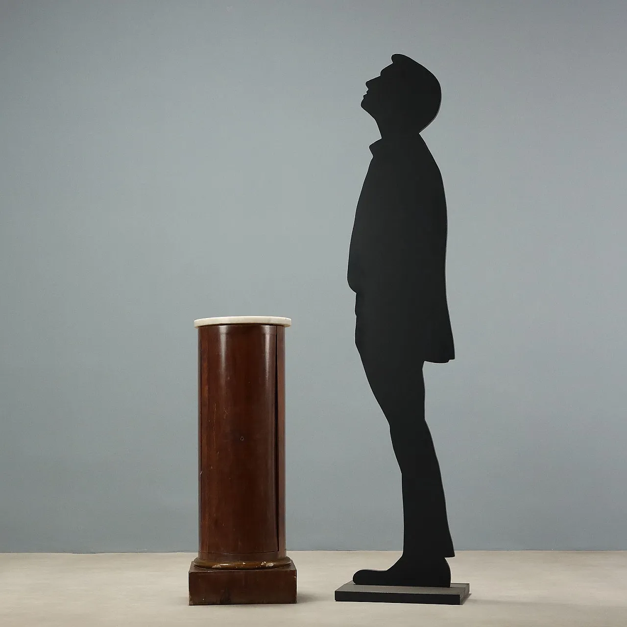 Empire bedside table in mahogany, fir and marble, early 19th century 2