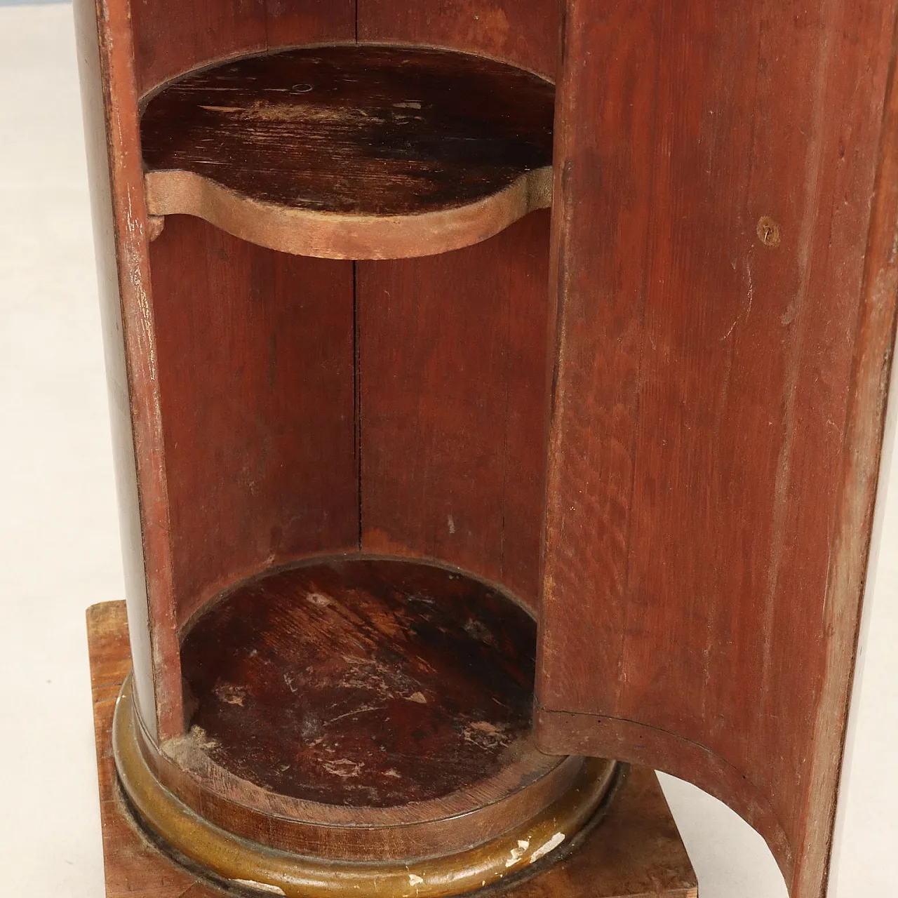Empire bedside table in mahogany, fir and marble, early 19th century 4