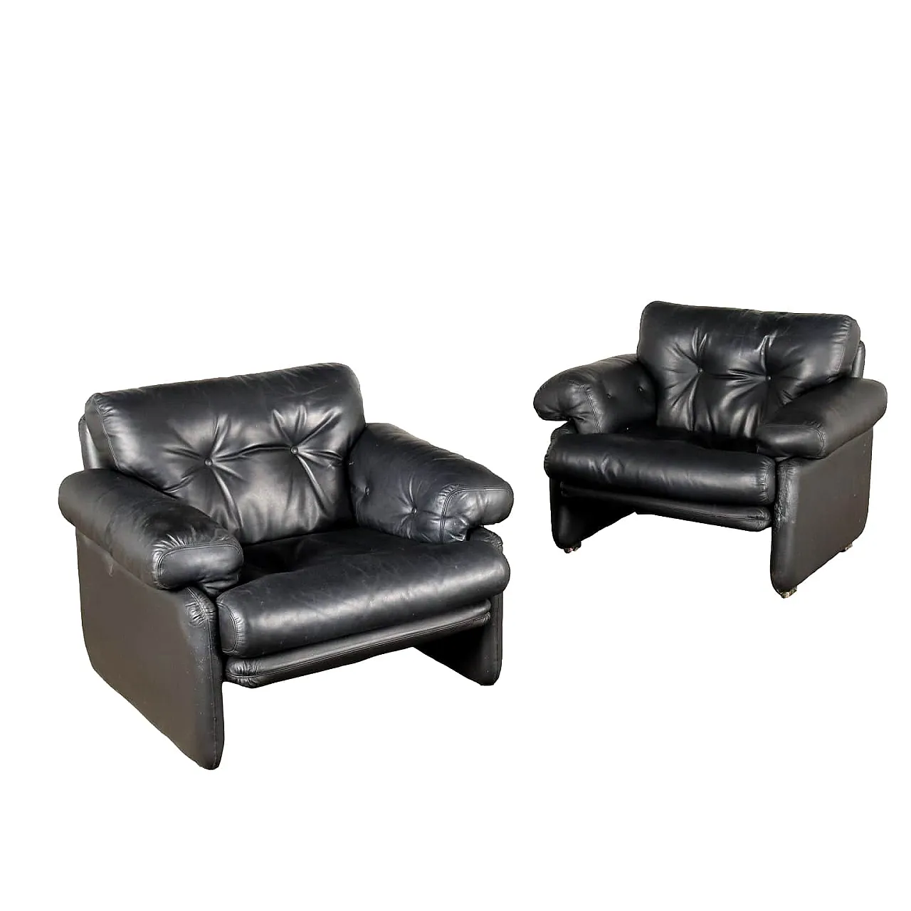 Coppia di poltrone Coronado di Afra & Tobia Scarpa per C&B, anni '70 1