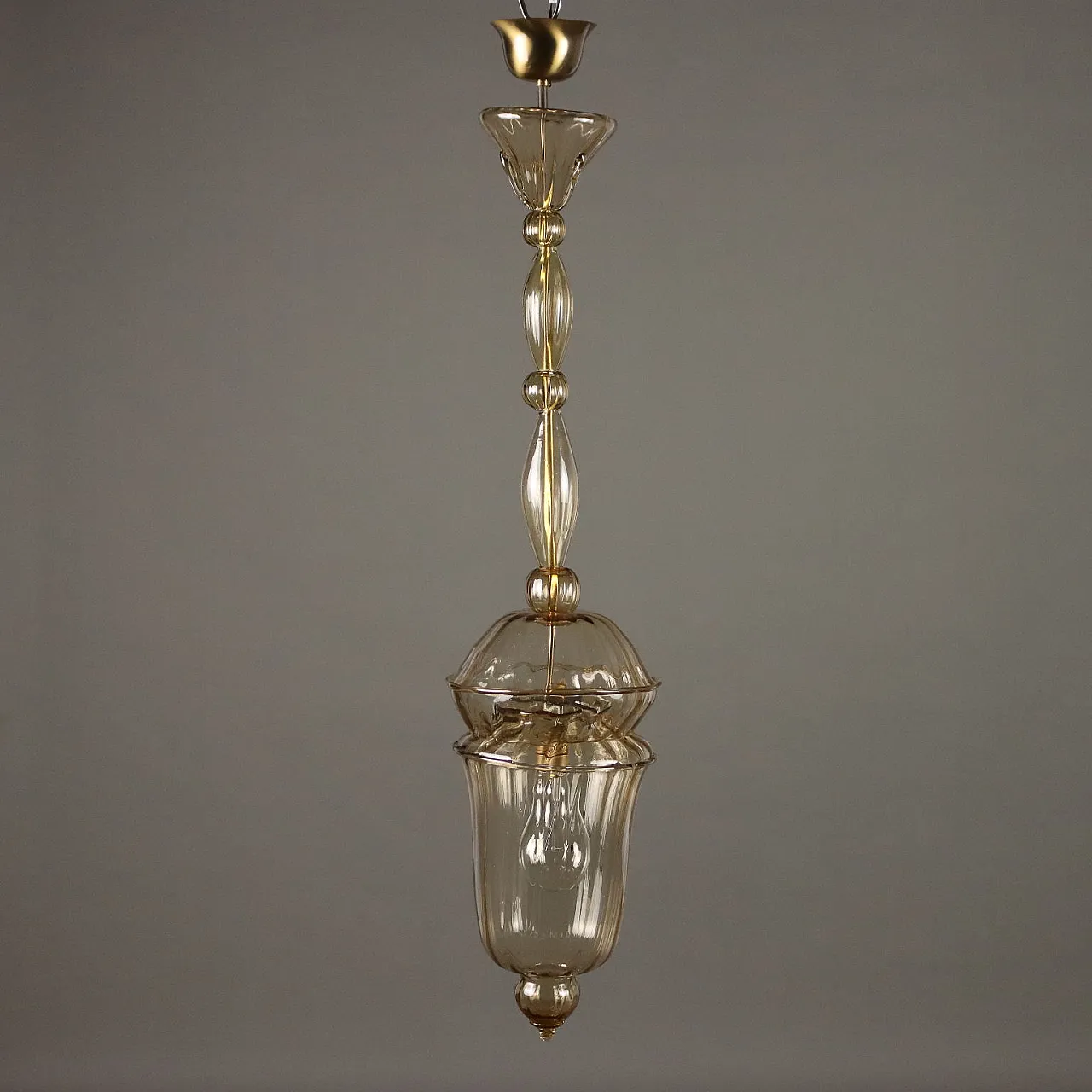 Lampadario pendente in vetro di Murano, '900 6