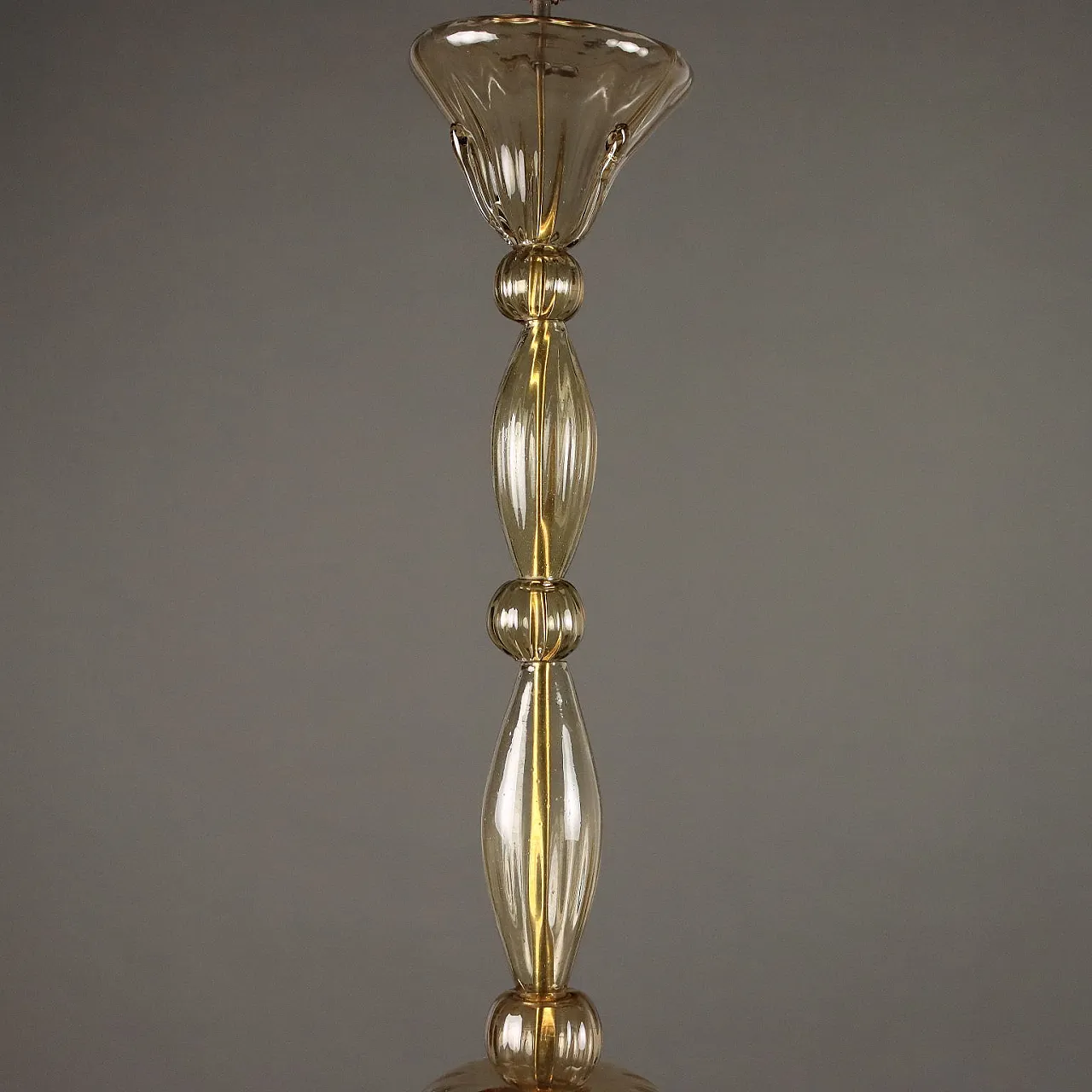 Lampadario pendente in vetro di Murano, '900 8