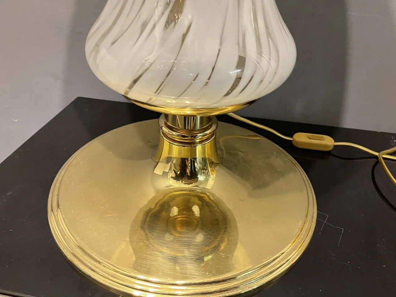 Lampada da tavolo in vetro di Murano, anni '70 4