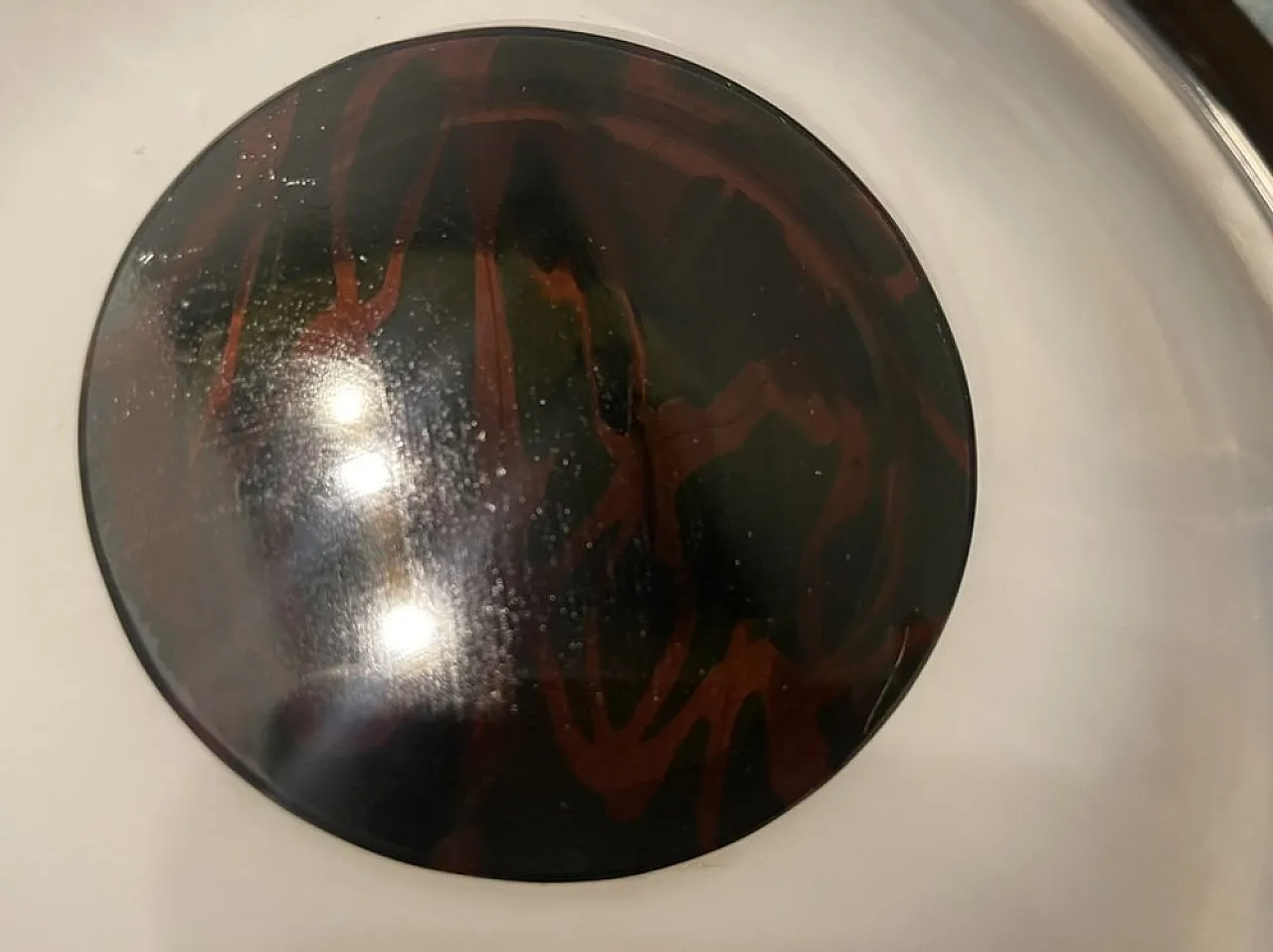 Murano Glass Flush Mount Lamp by Mila Schon for Zonca Voghera, 1980s 6