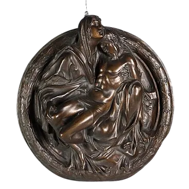 La Pietà, bassorilievo in bronzo, '900