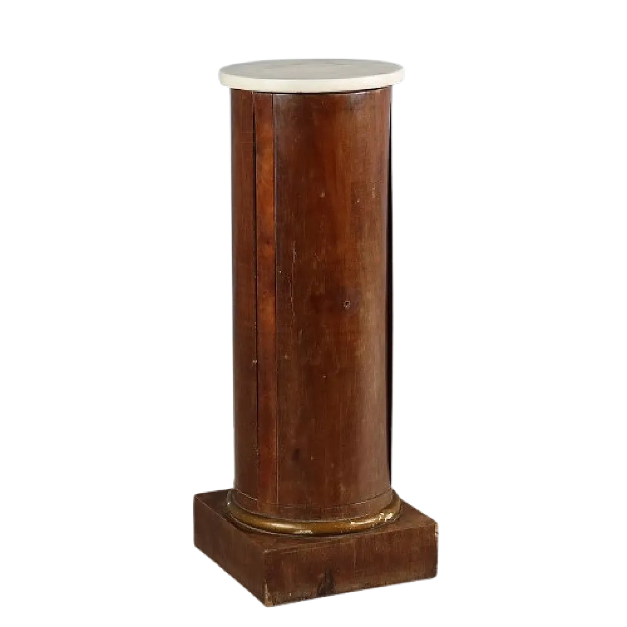 Empire bedside table in mahogany, fir and marble, early 19th century 10