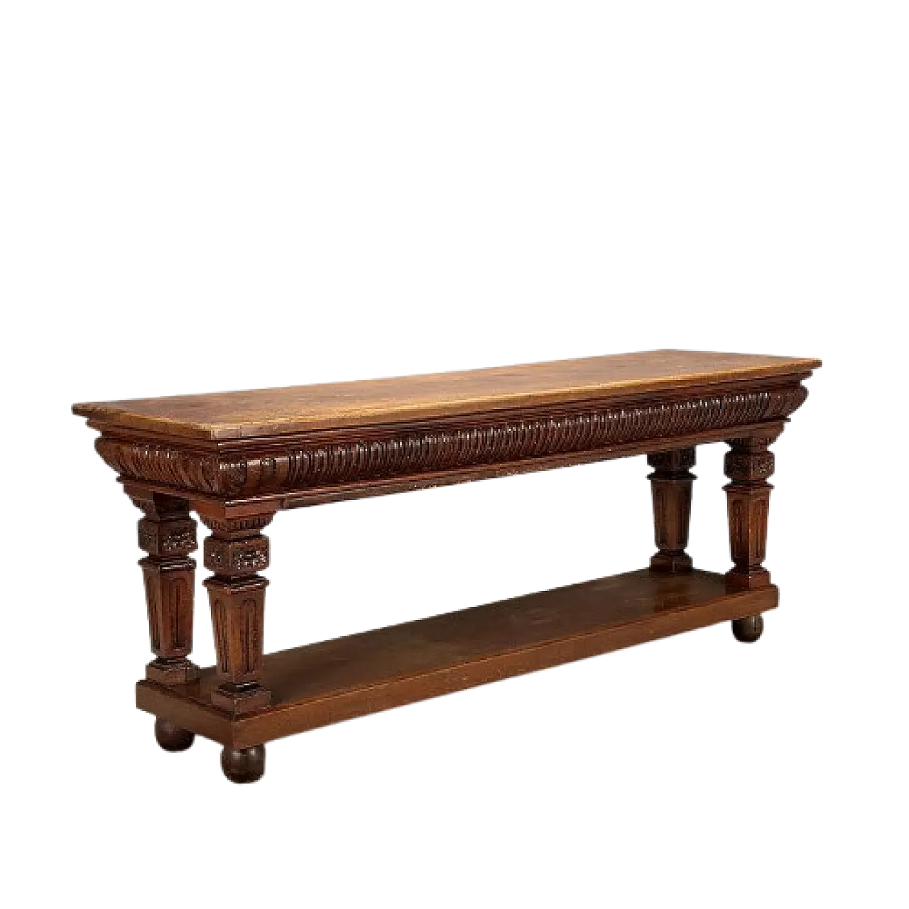 Neo-Renaissance style walnut table, early 20th century 11