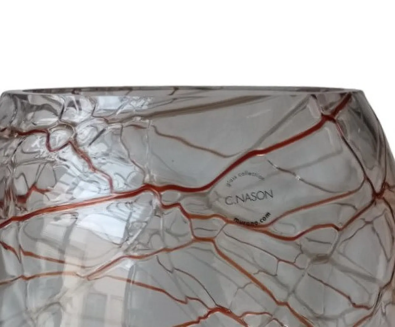 Murano glass vase by Carlo Nason, Italy, 2000s 12