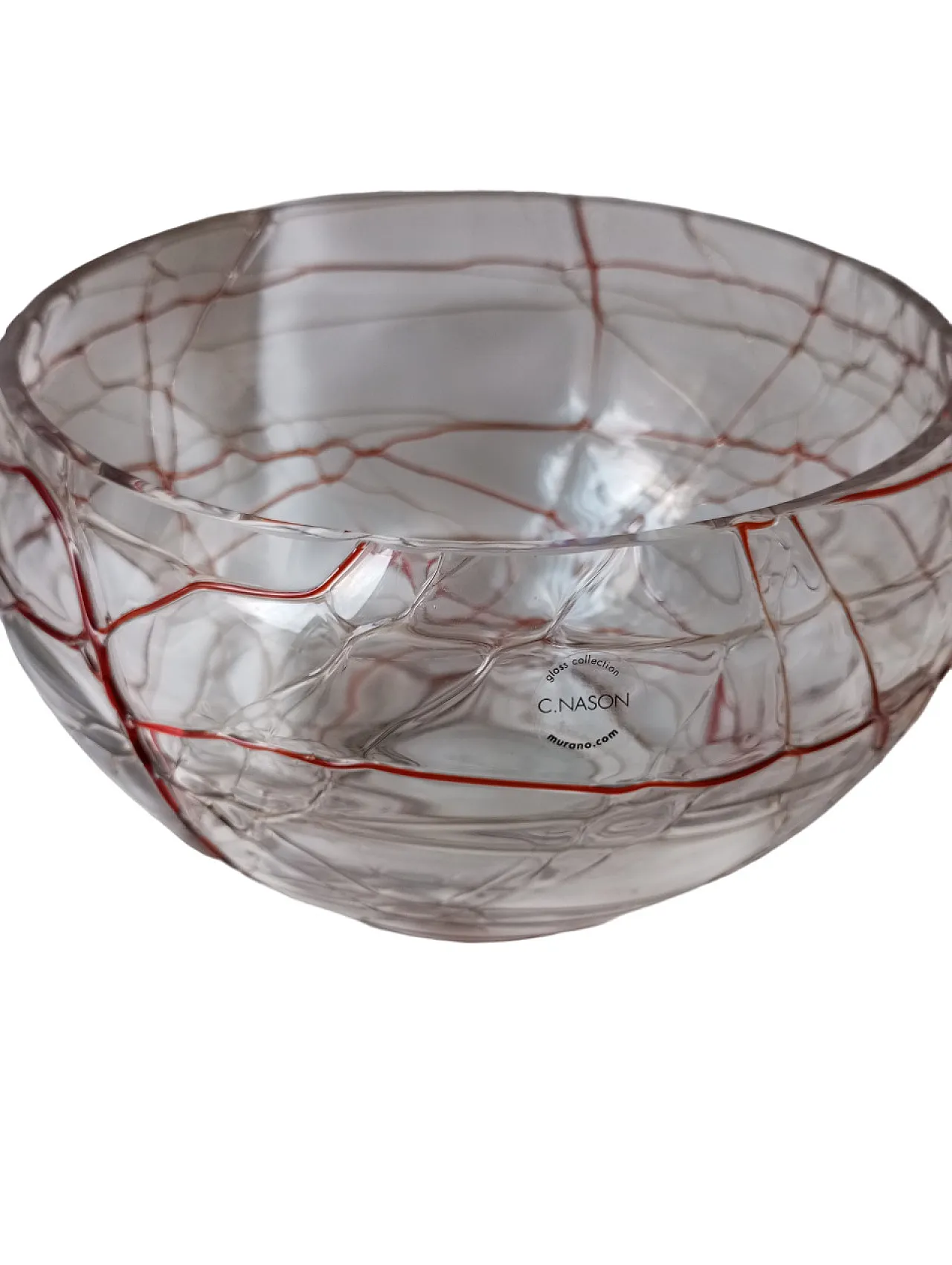 Murano glass bowl vase, signed Carlo Nason circa 2000 3