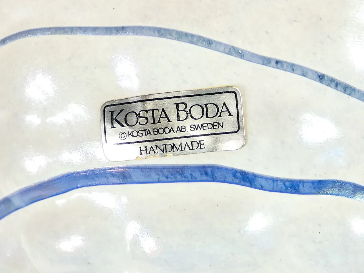 Bertil Vallien blown glass vase for Kosts Boda, 1980s 1