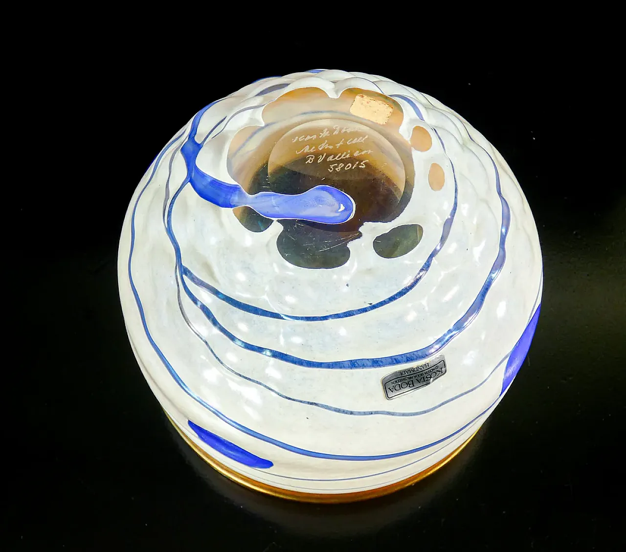 Bertil Vallien blown glass vase for Kosts Boda, 1980s 2