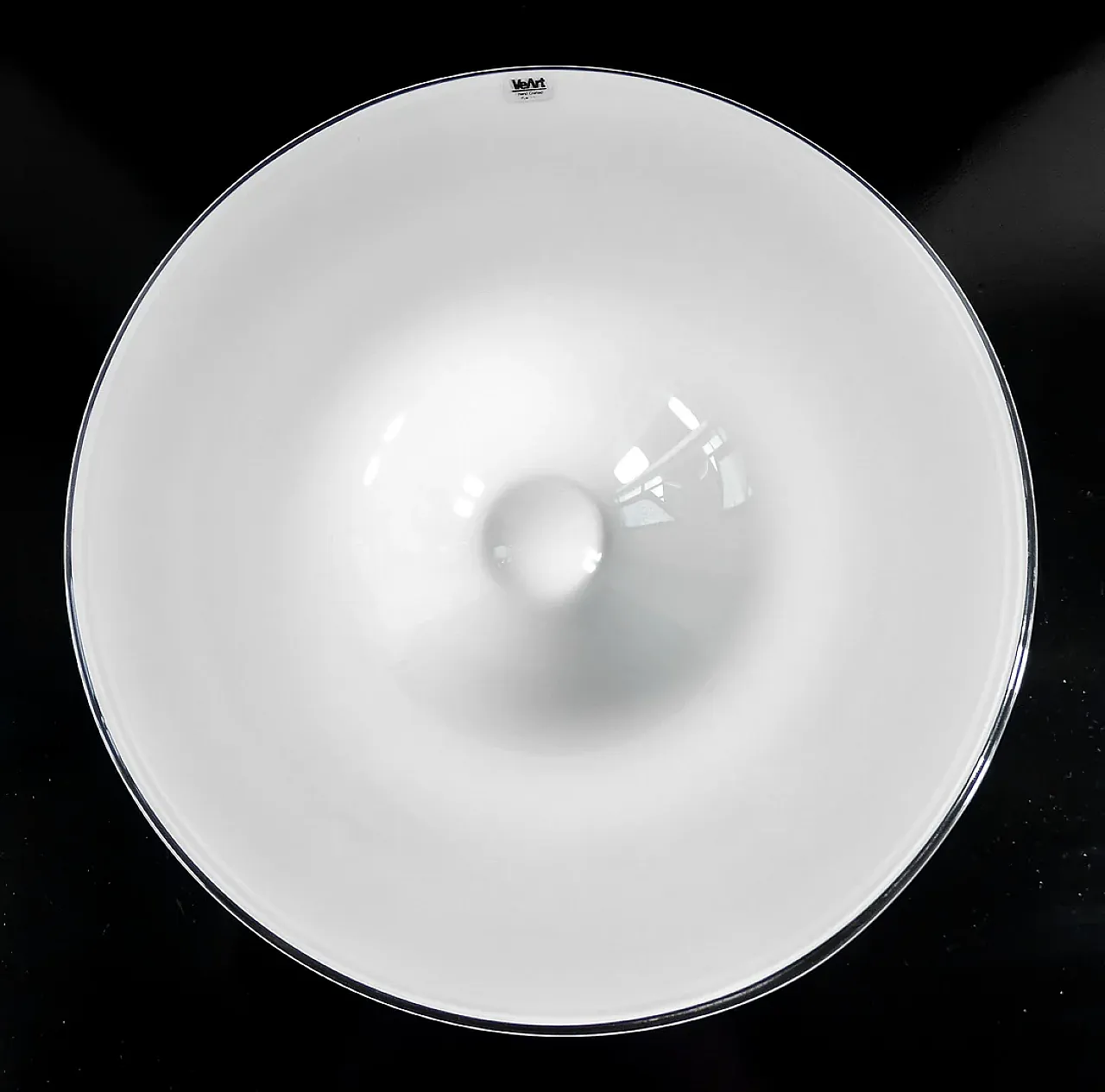 Veart centerpiece plate in blown glass, 1990s 4