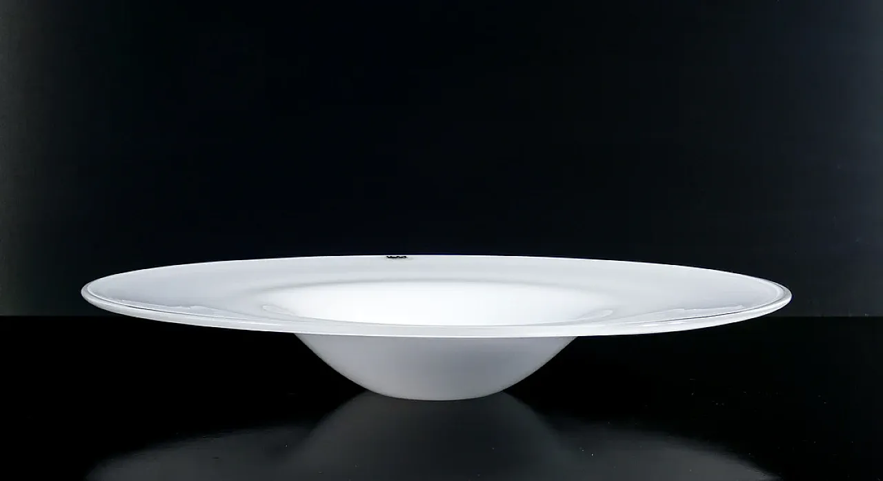 Veart centerpiece plate in blown glass, 1990s 6