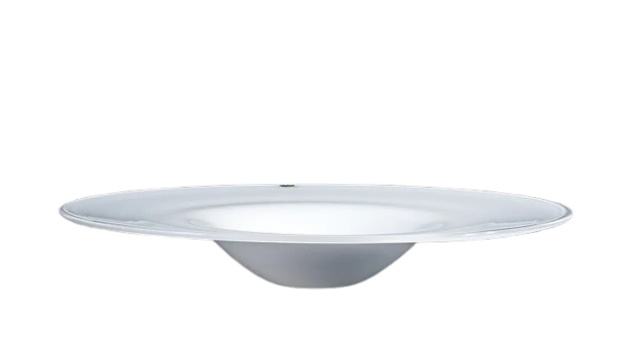 Veart centerpiece plate in blown glass, 1990s 9