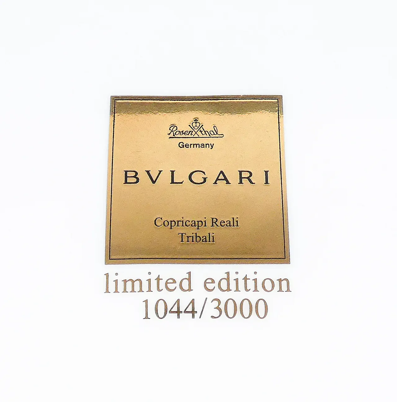 Piatto in porcellana di Rosenthal per Bvlgari, anni '90 1