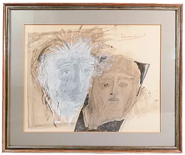 Couple of Young Lovers, oil on canvas, early 20th century