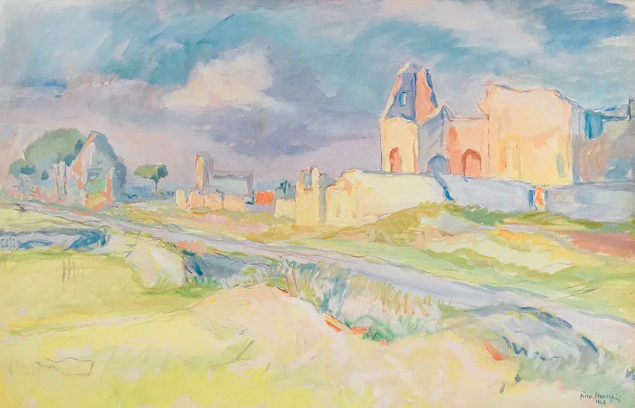 Tomb of the Quintili on the Appian Way by Pino Stampini, 1940s 7