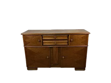 Curved oak sideboard, 1950s