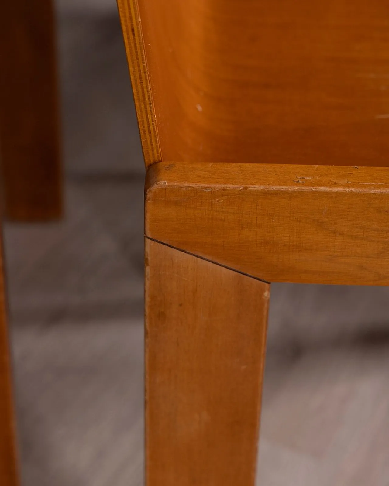 4 Sedie in legno di Afra e Tobia Scarpa per Molteni, anni '70 8