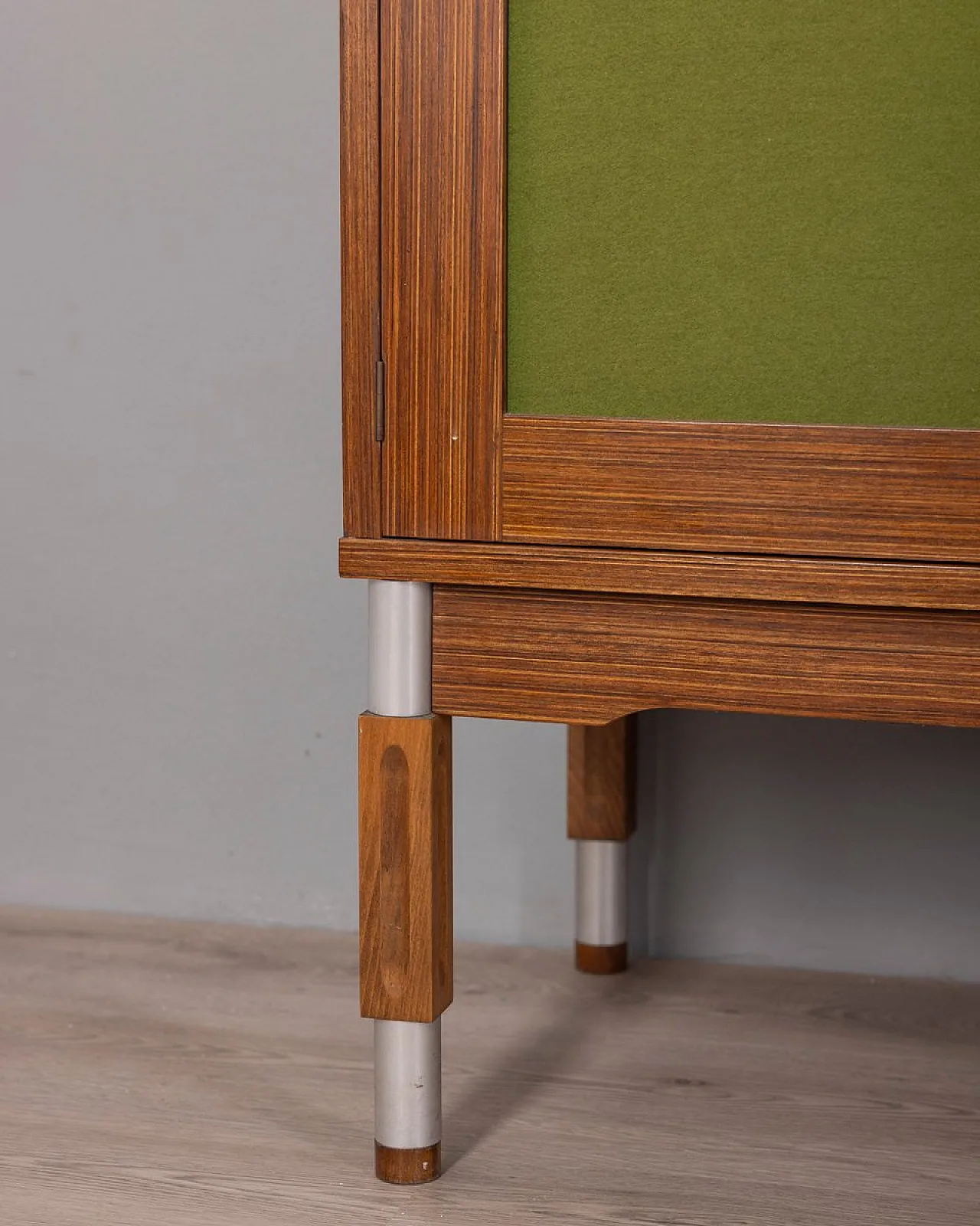 Wooden sideboard with bar compartment, 1960s 11