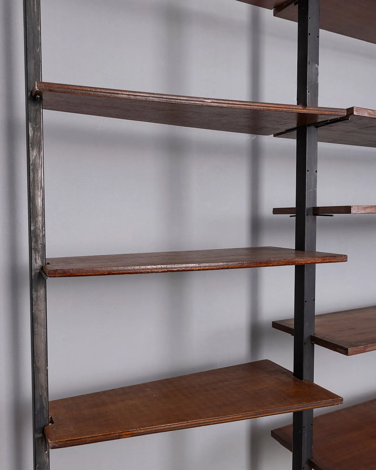 Terra-Cielo bookcase in metal and wood, 1960s 6