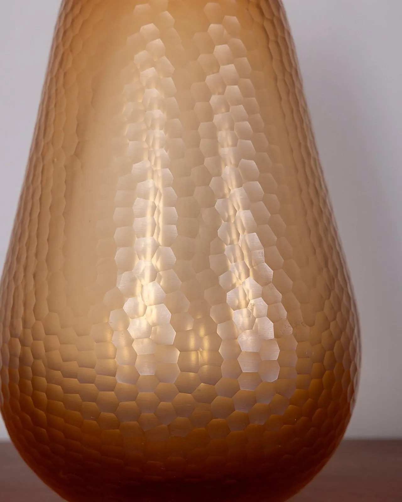 Hammered Murano glass vase by Carlo Scarpa for Venini, 1950s 3