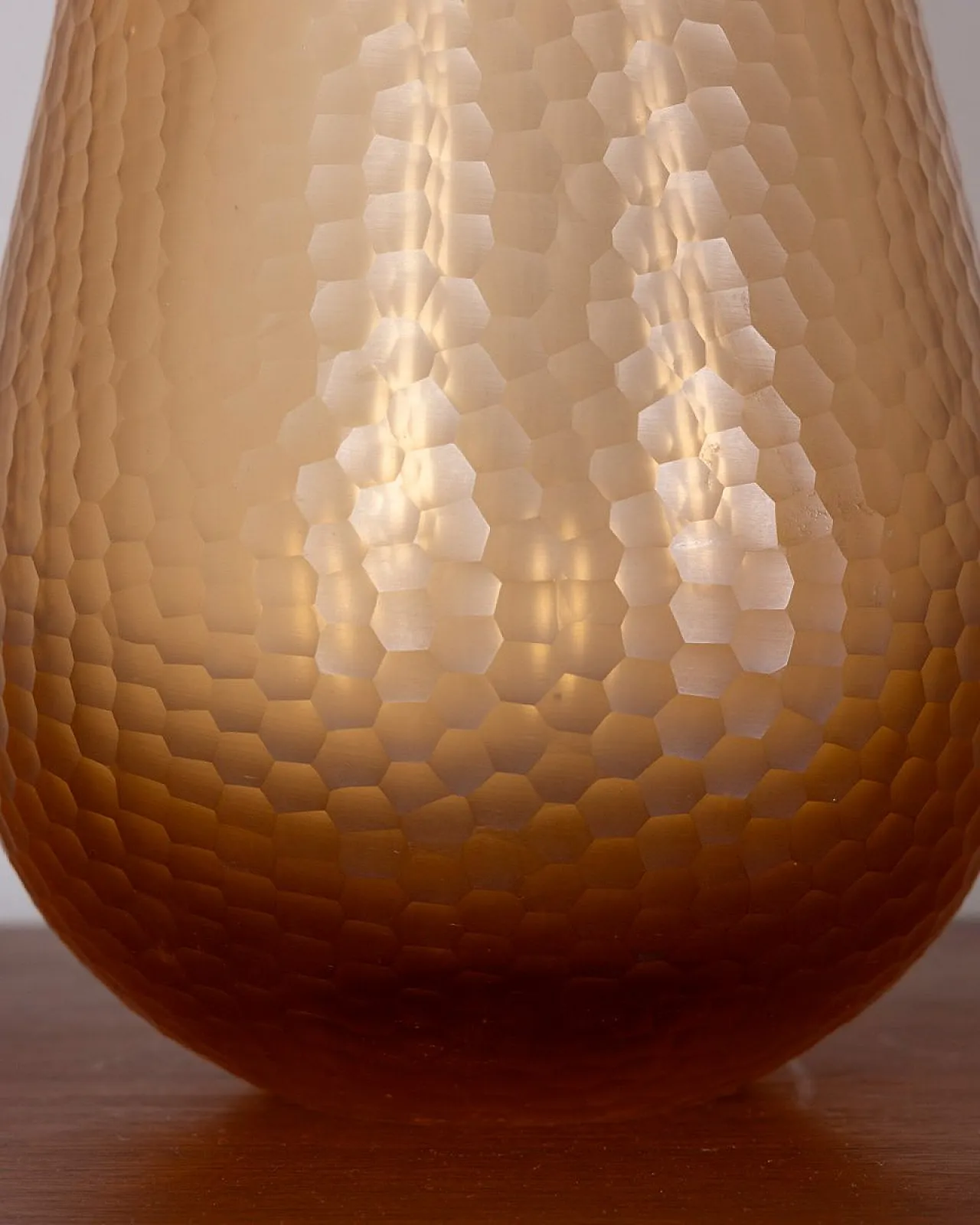 Hammered Murano glass vase by Carlo Scarpa for Venini, 1950s 4