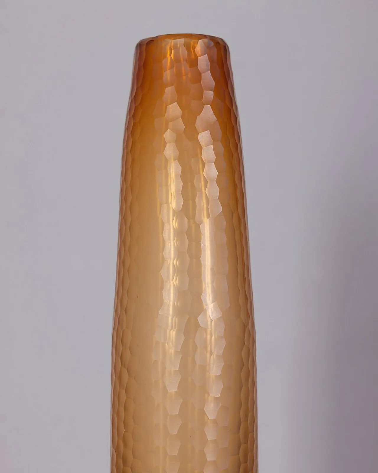 Vaso in vetro di Murano martellato di C. Scarpa per Venini, anni '50 2