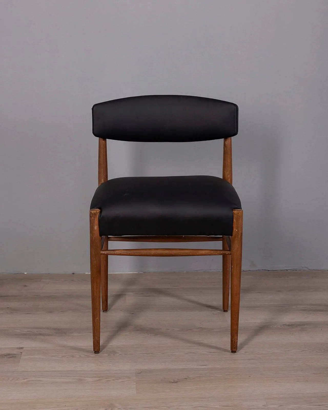 4 Teak chairs, 1960s 3