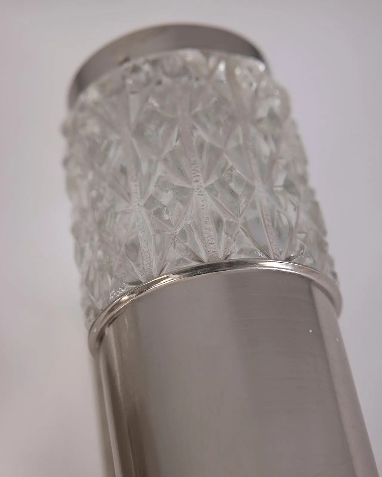 Pair of metal and glass wall lamps by Targetti, 1970s 5