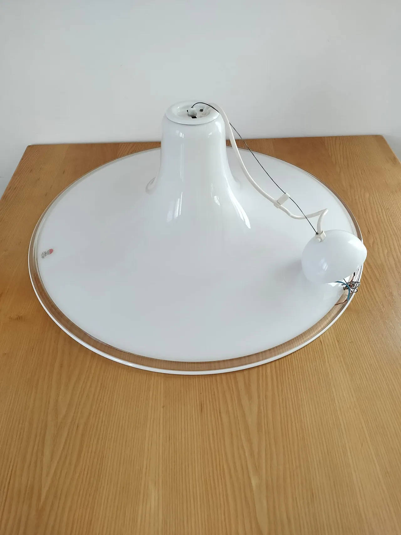 Ufo model light point chandelier, Murano glass, 1970s 12