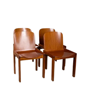 4 Sedie in legno di Afra e Tobia Scarpa per Molteni, anni '70