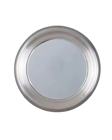 Round metal wall mirror by Goffredo Reggiani for Reggiani, 1960s