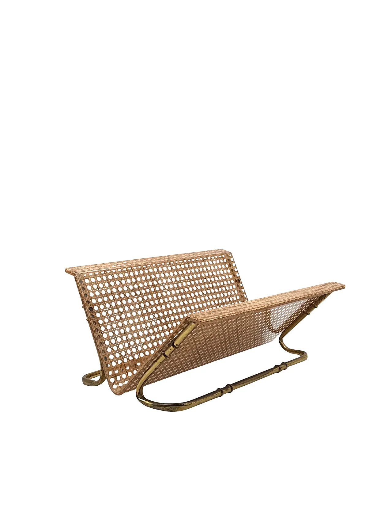 Hollywood Regency magazine rack, Italy, 1970s 5