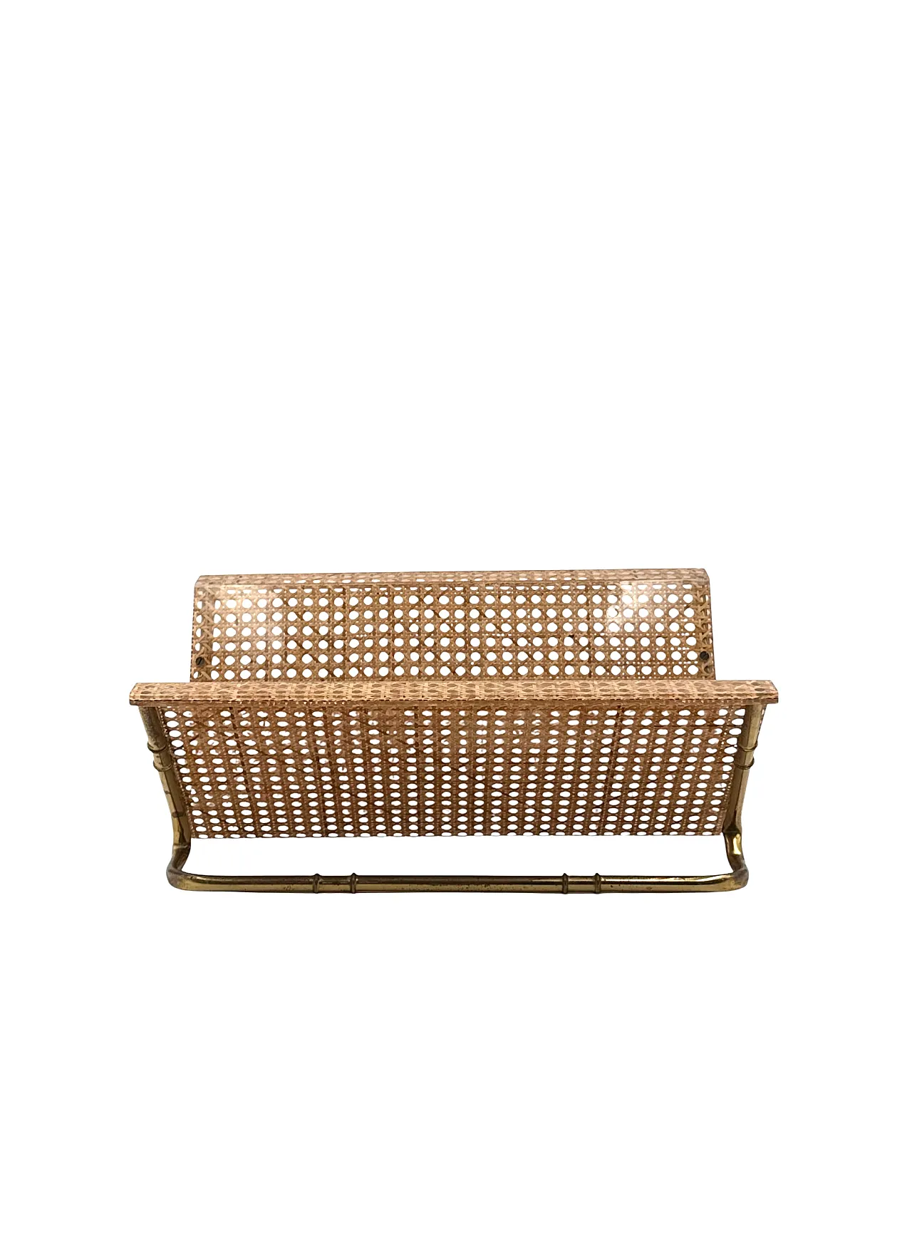 Hollywood Regency magazine rack, Italy, 1970s 7