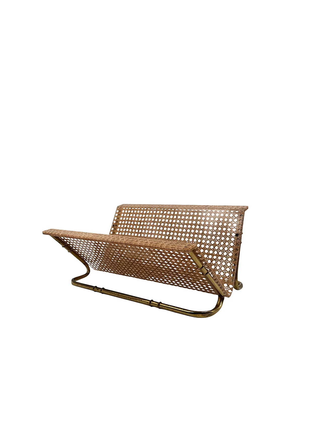 Hollywood Regency magazine rack, Italy, 1970s 8