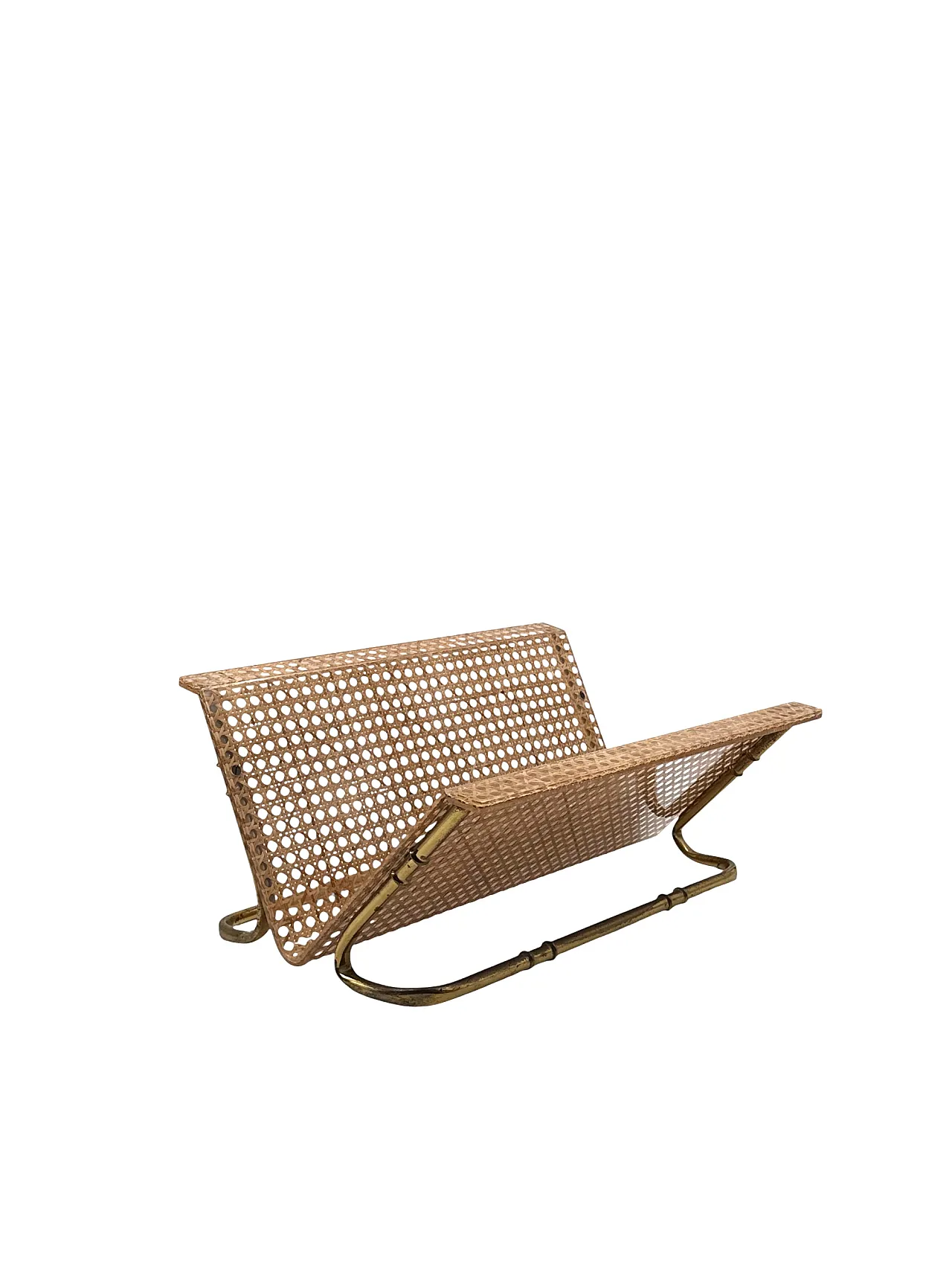 Hollywood Regency magazine rack, Italy, 1970s 12