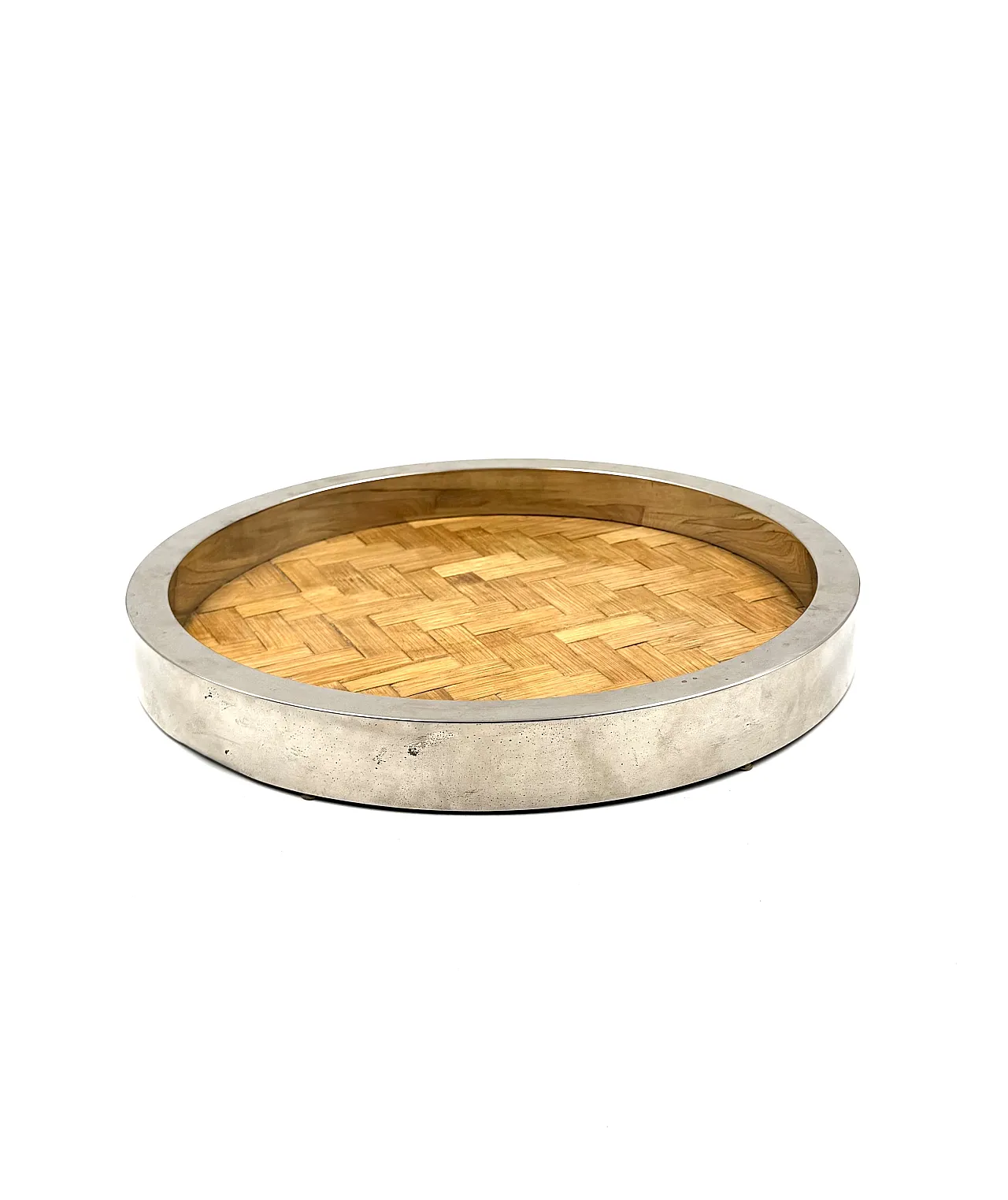 Hollywood Regency bamboo and brass tray, Italy, 1970s 4