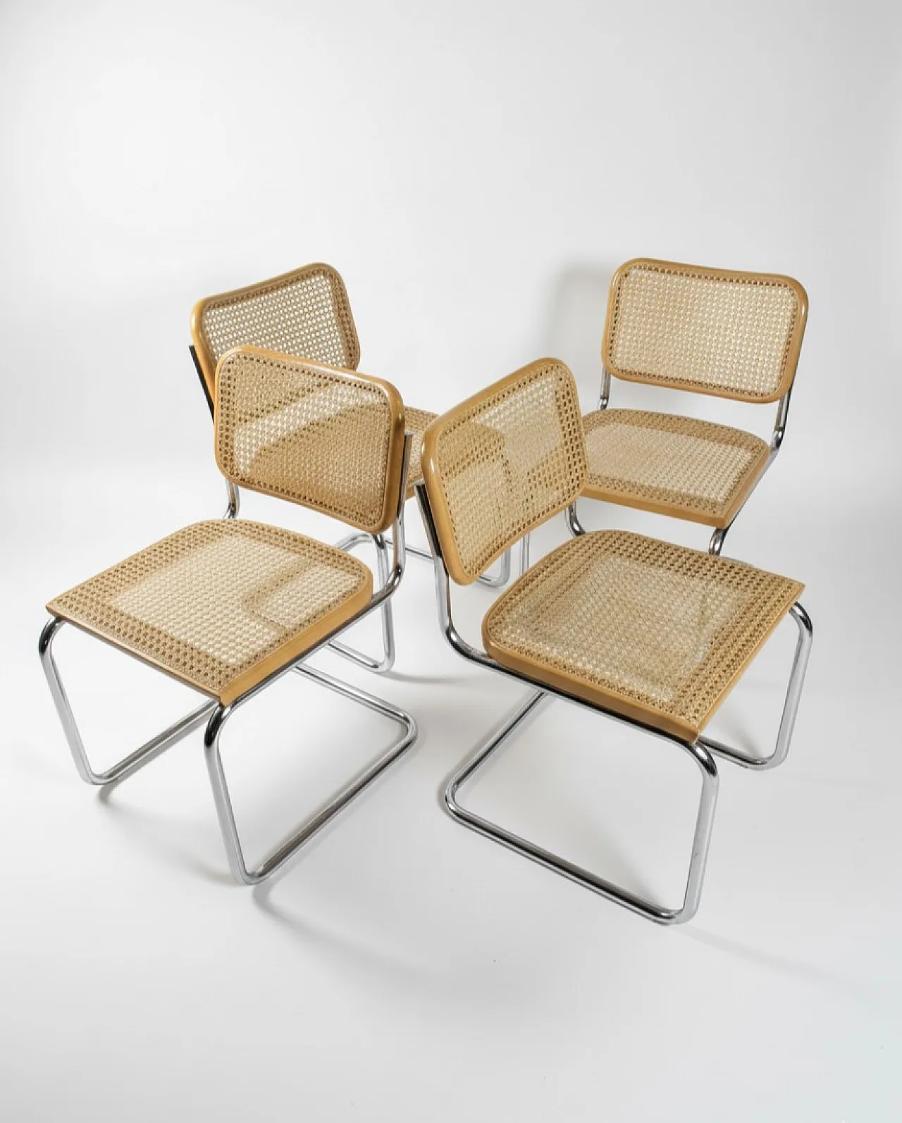 4 Cesca chairs by Marcel Breuer for Gavina, 70s 8