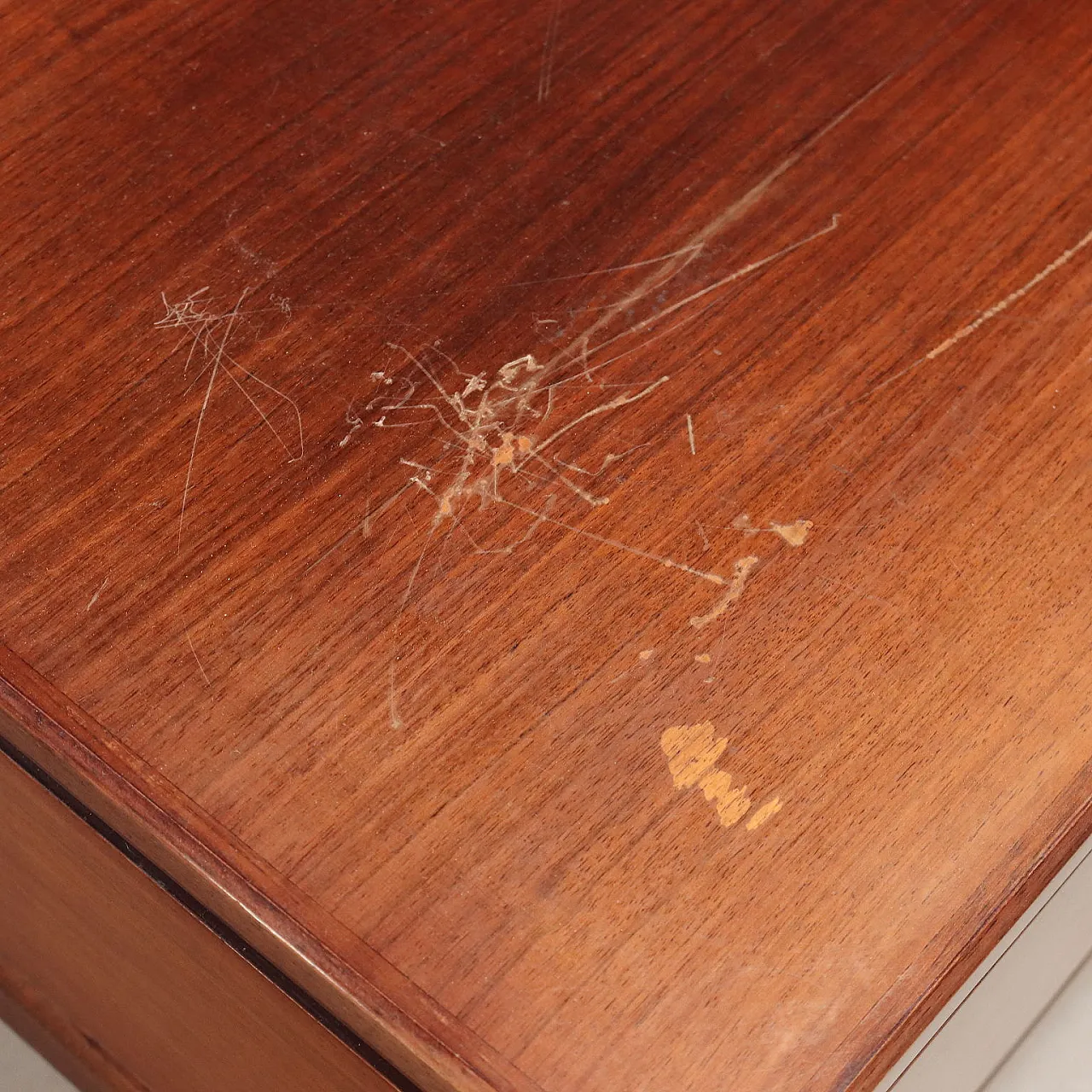 Tavolino in legno impiallacciato in legno esotico, '900 6